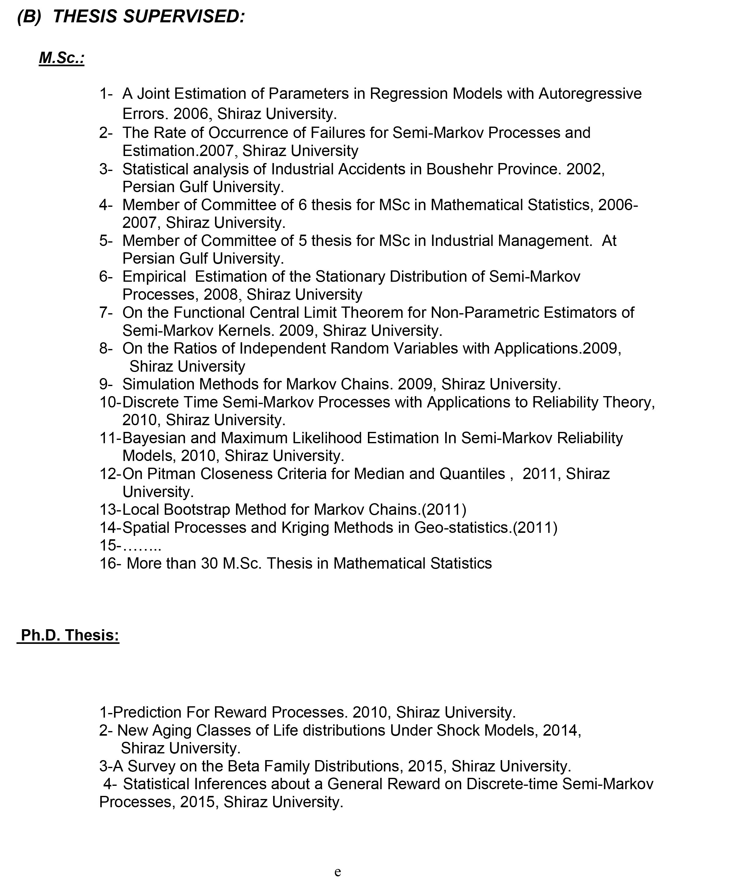 رزومه استاد - دکتر کاووس خورشیدیان